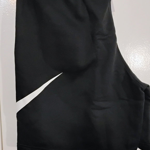 Nike Black Shorts with White Swoosh - Picture 2 of 2